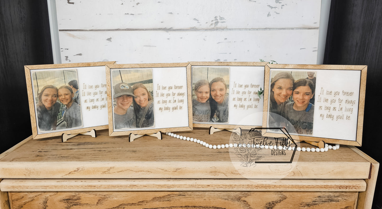 Wood Photo With Quote