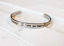 Load image into Gallery viewer, Cuff bracelets with handwriting