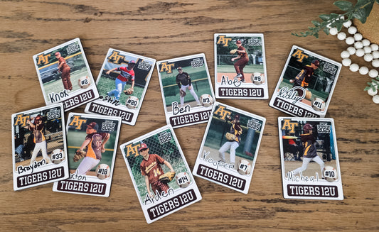 Custom Sports Trading Card - Personalized Player Photo & Handwriting Keepsake
