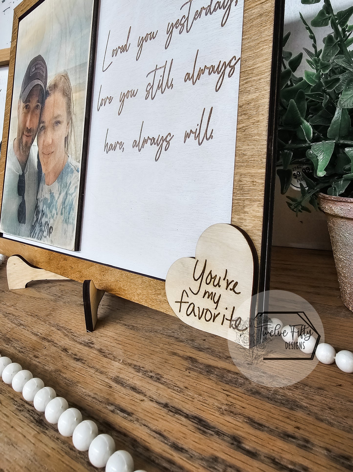 Wood Photo With Quote