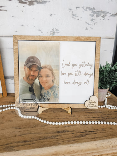 Wood Photo With Quote