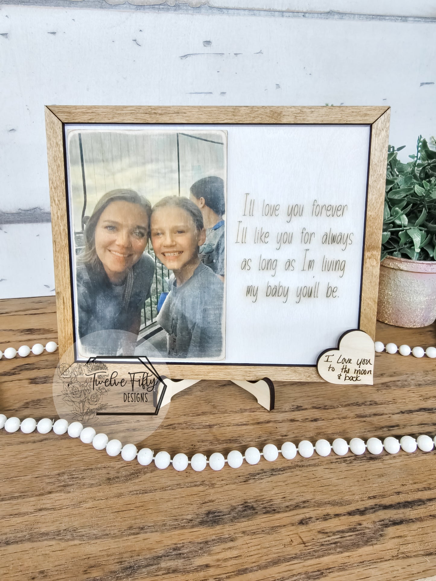 Wood Photo With Quote