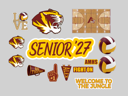 Custom Volleyball Senior Night Banner Decorating Kits for Any School