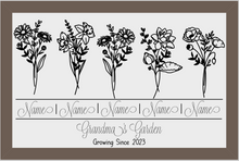Load image into Gallery viewer, Grandma/Nana/Mimi&#39;s Garden Growing Since