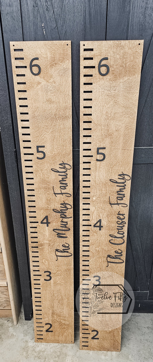 Personalized Wood Growth Chart