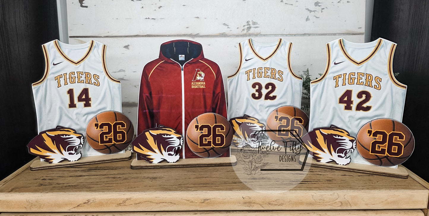 Custom Senior Jersey Stand - Personalized Sports Display (IMPORTANT Please Read Description)