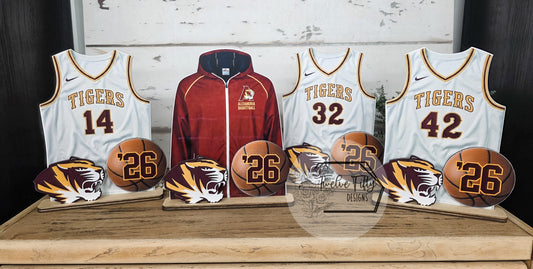 Custom Senior Jersey Stand - Personalized Sports Display (IMPORTANT Please Read Description)