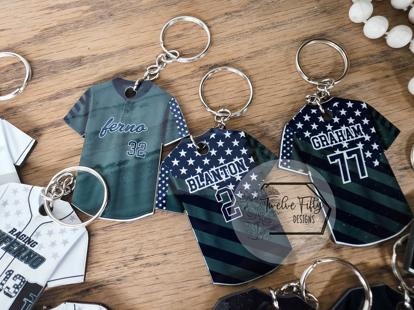 Custom Jersey Keychain - Double Sided