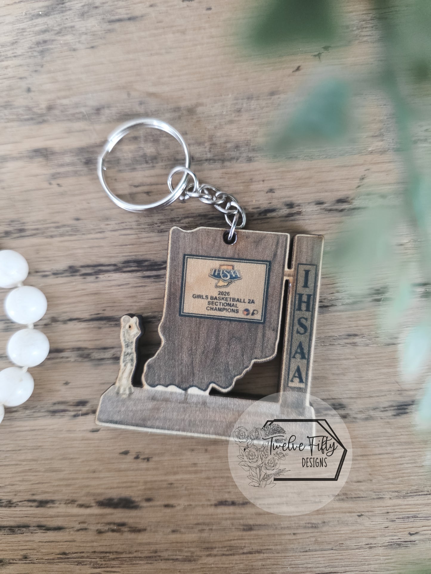 Custom Championship Ornament/Car Charm or keychain – Any Year, Any Sport, Any Level