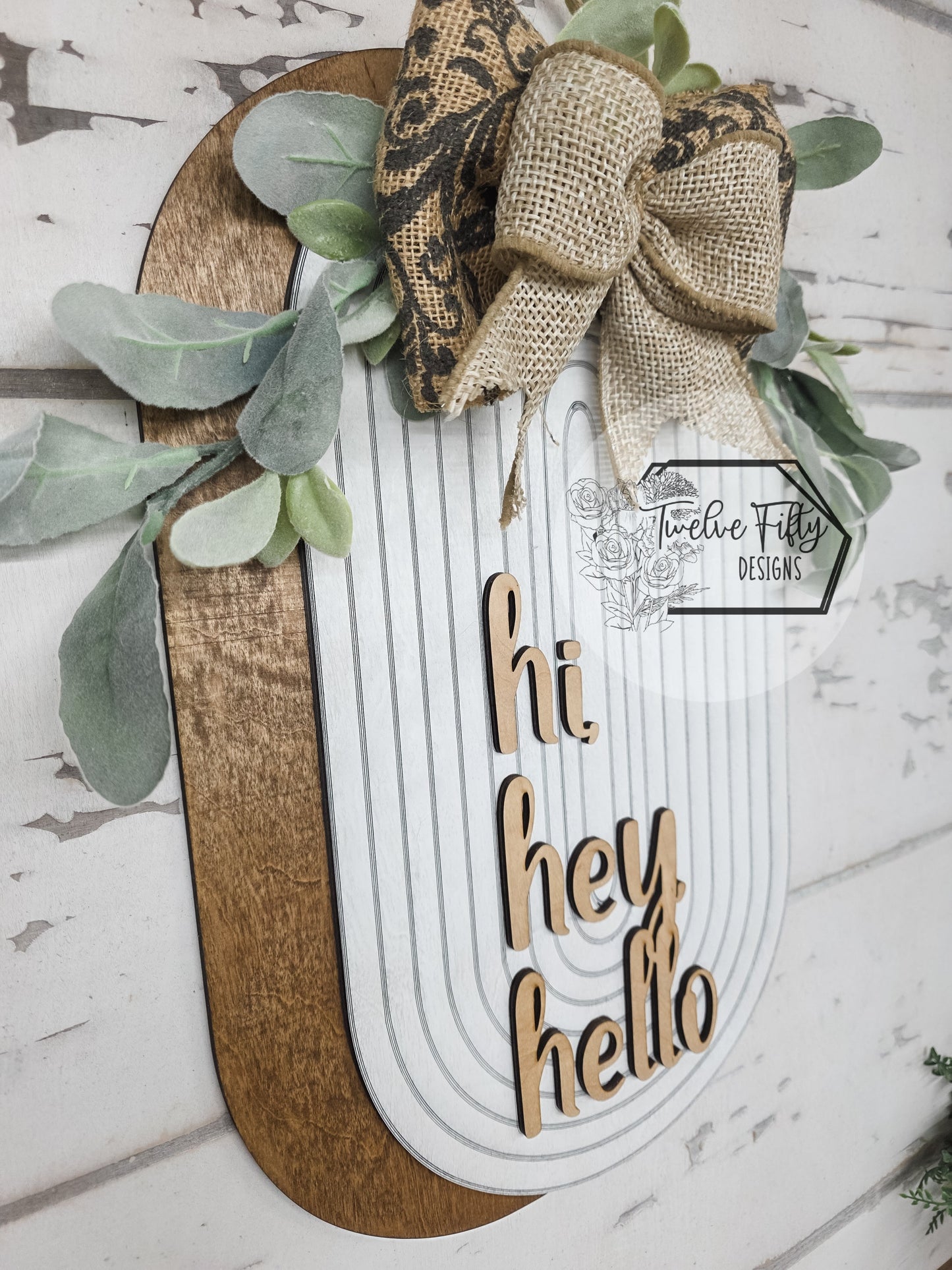 Hi Hey Hello Door Hanger - 18"