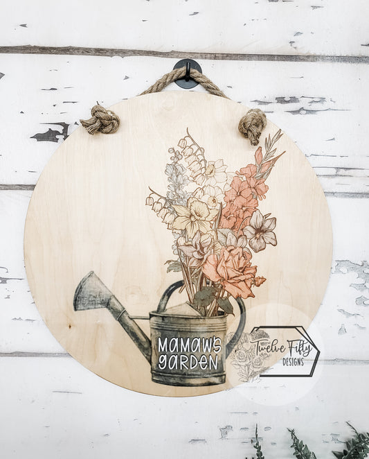 Birth Months Watering Can Bouquet