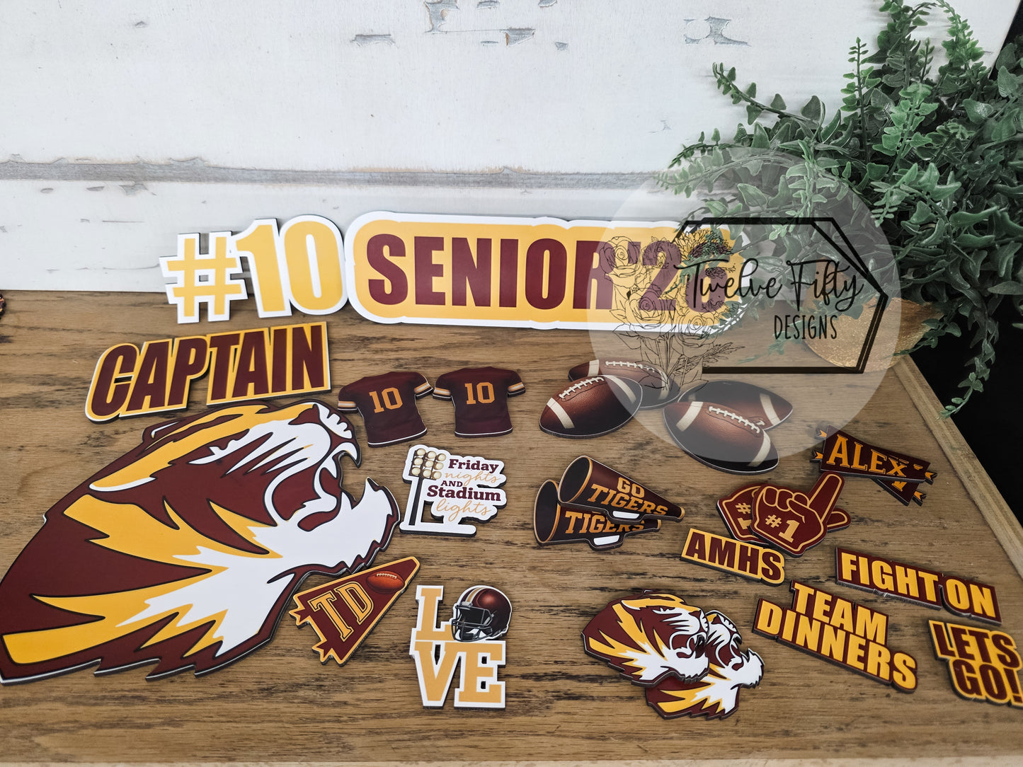 Custom Senior Night Decoration Pieces - Individual Items (Please Read Description for Details)