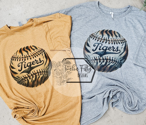 Tiger Texture Softball/Baseball tshirt