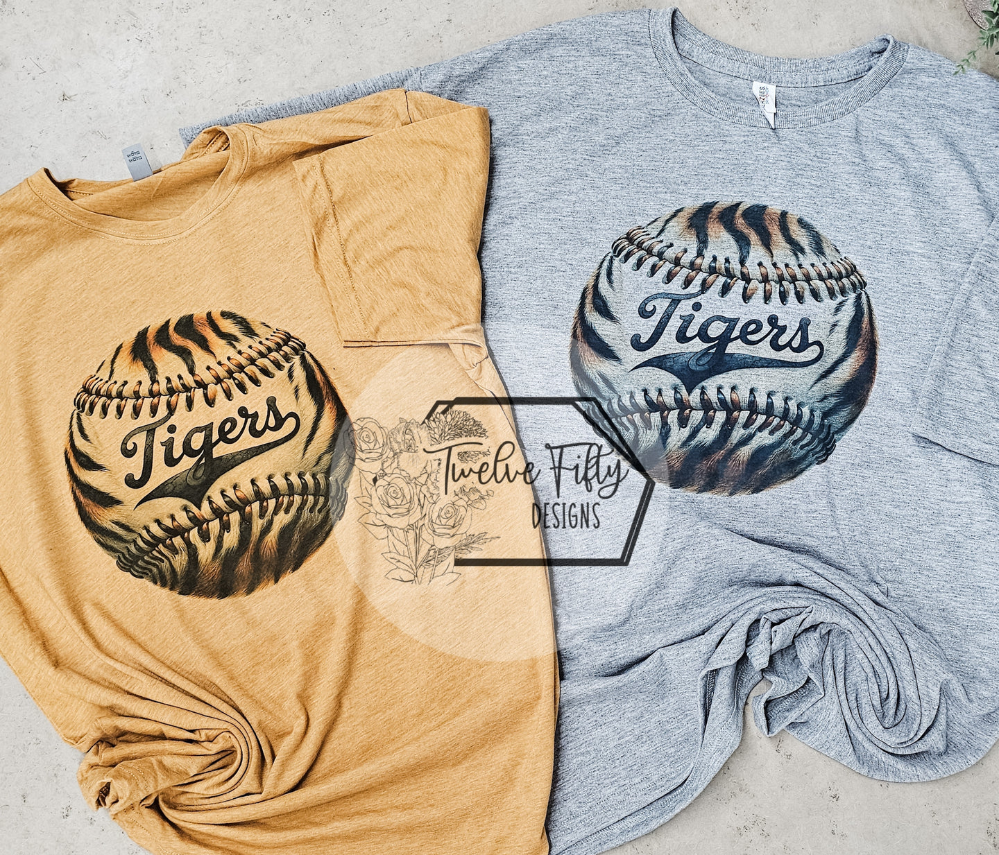 Tiger Texture Softball/Baseball tshirt