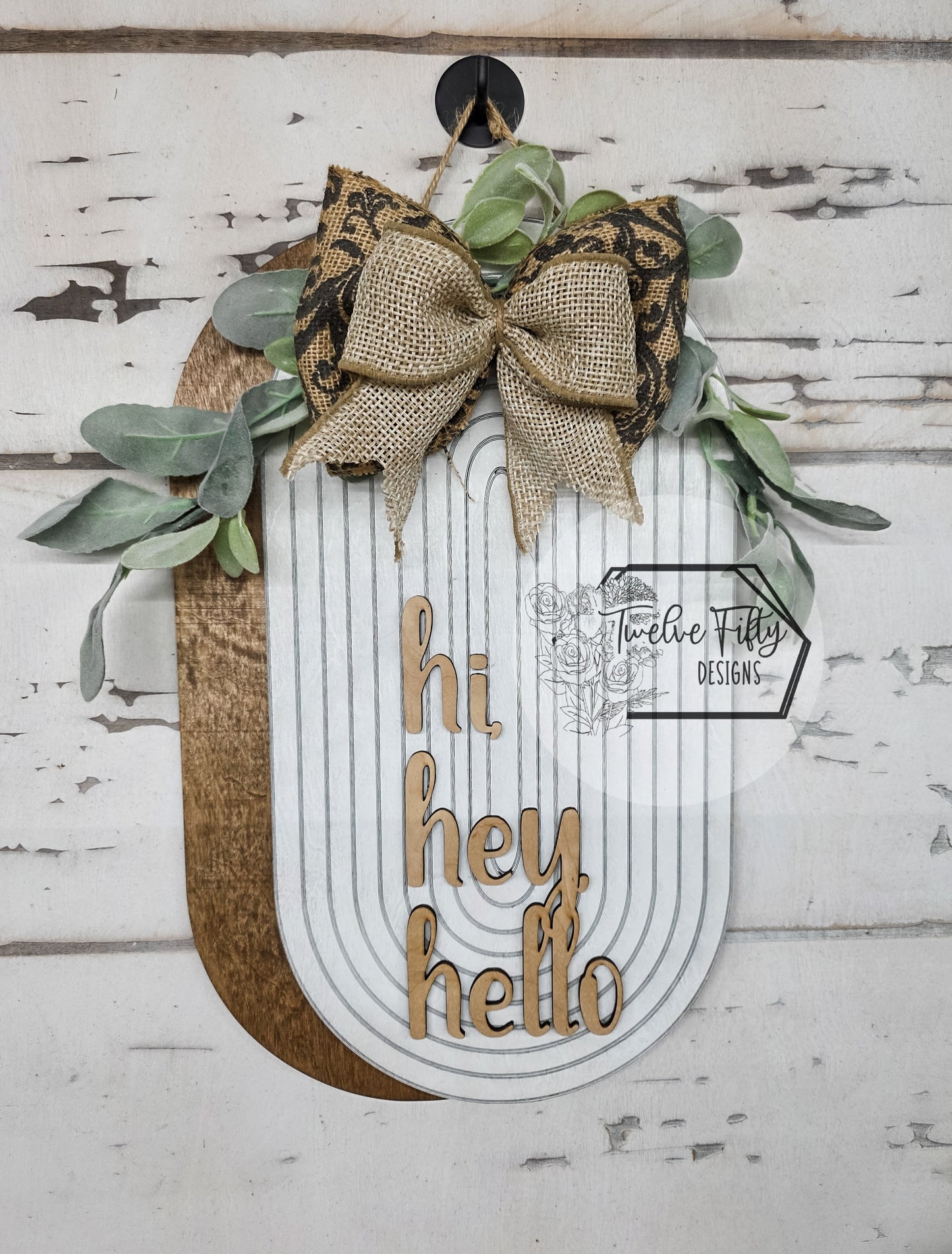Hi Hey Hello Door Hanger - 18"