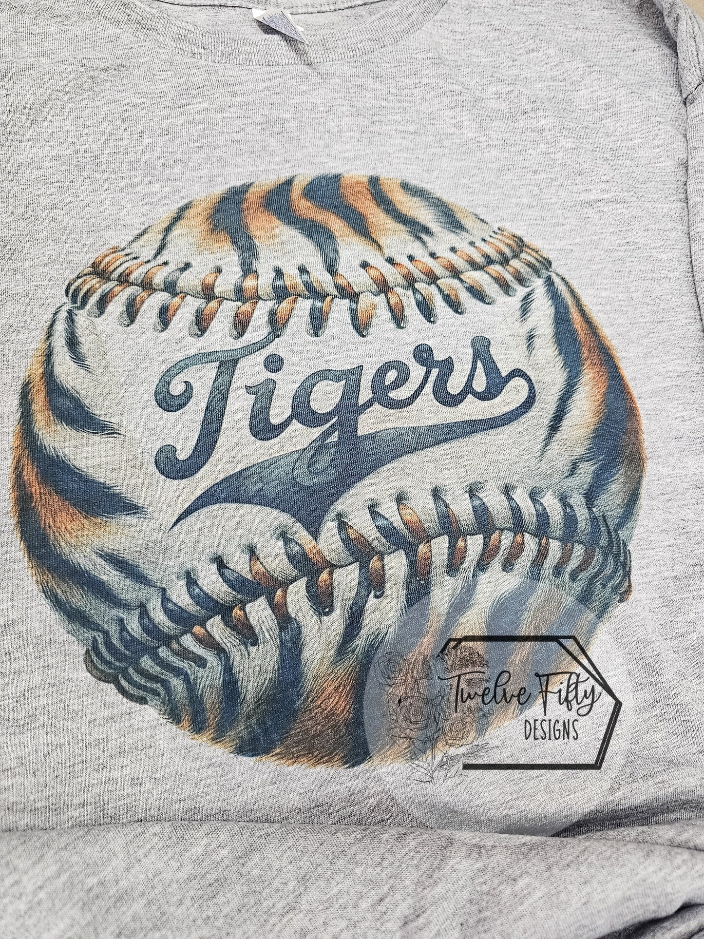 Tiger Texture Softball/Baseball tshirt