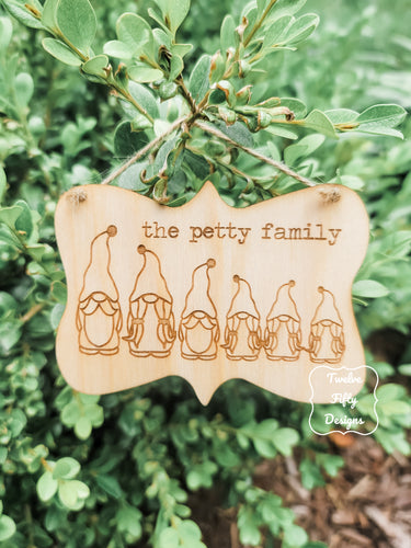 Gnome Family Christmas Ornament