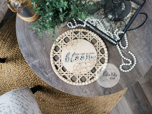 Rattan Inspired Interchangeable Decor, Spring
