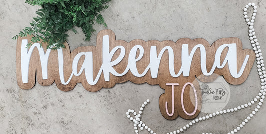 Custom Name Sign, Nursery Name Sign, Cutout Word/Phrase