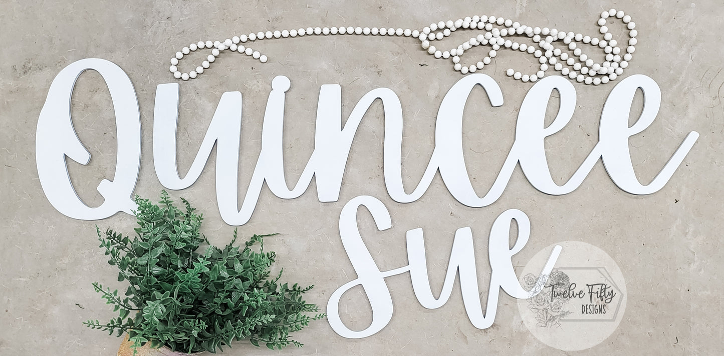 Custom Name Sign, Nursery Name Sign, Cutout Word/Phrase
